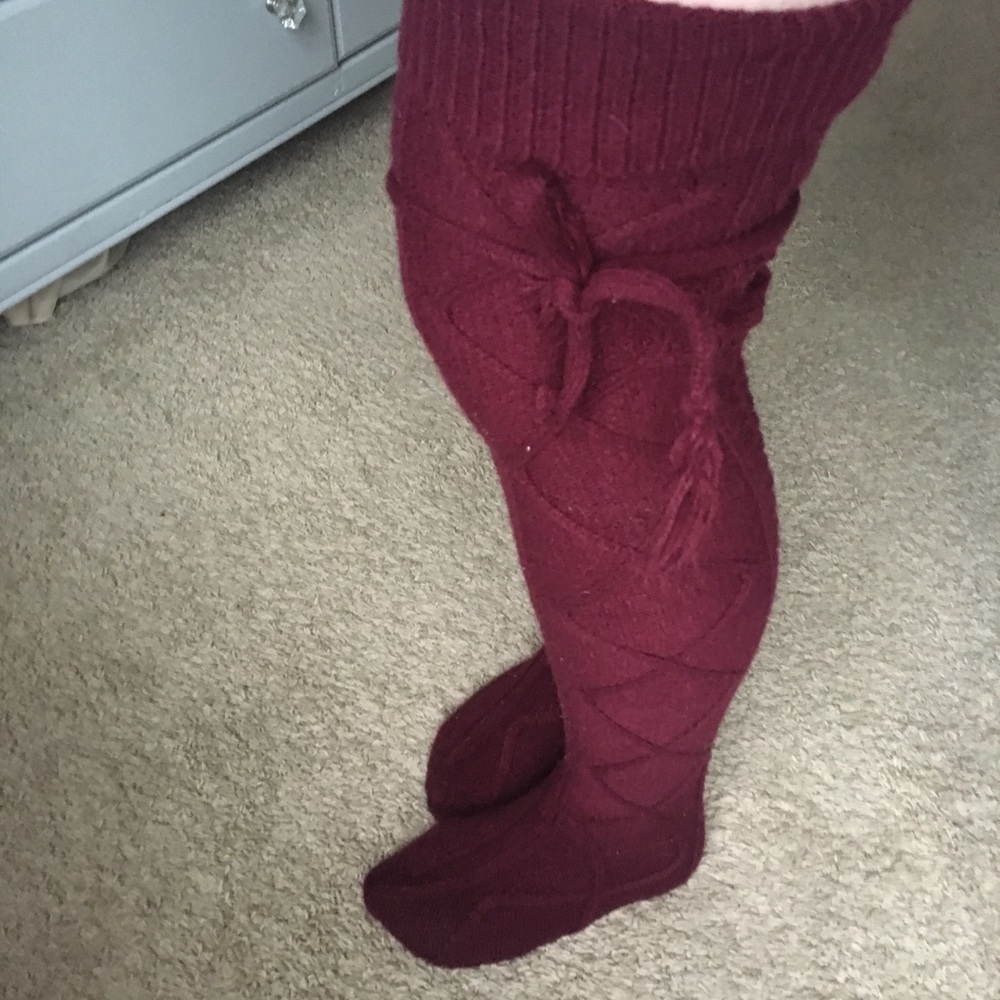 Grace and Lace Thigh High Sweater Socks